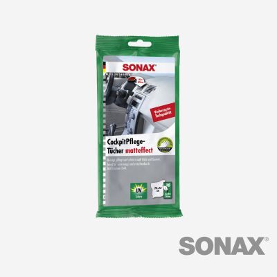 SONAX KunststoffPflegeTücher seidenmatt 10 Stk.