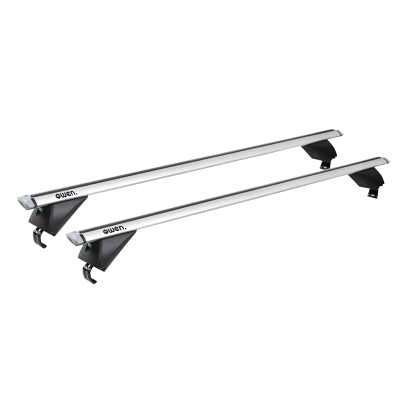 Barre portatutto Owen 3.0S PRO per auto con corrimano basso - Argento