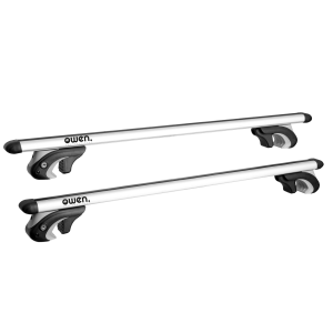Barre portatutto Owen 5.0L per auto con corrimano alto - Argento