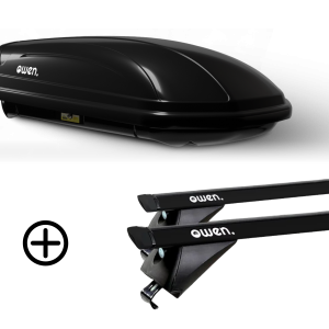 OWEN Dachträger schwarz 3.0L PRO & Dachbox 320L ADVANCED - Bundle