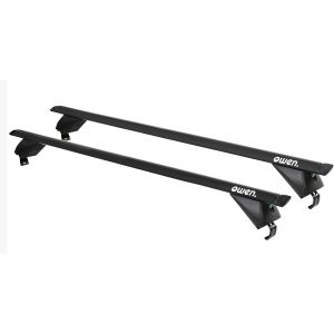 Barre portatutto Owen 3.0L PRO per auto con corrimano basso - Nere